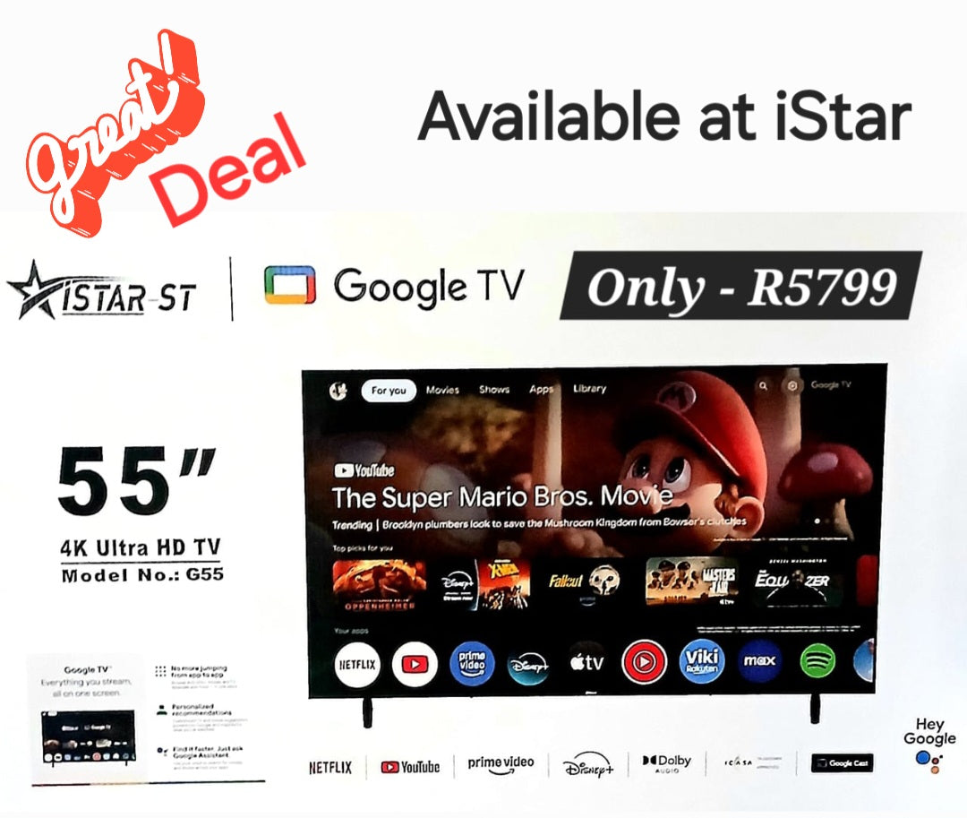55" Google TV - Android TV - Brand - iStar